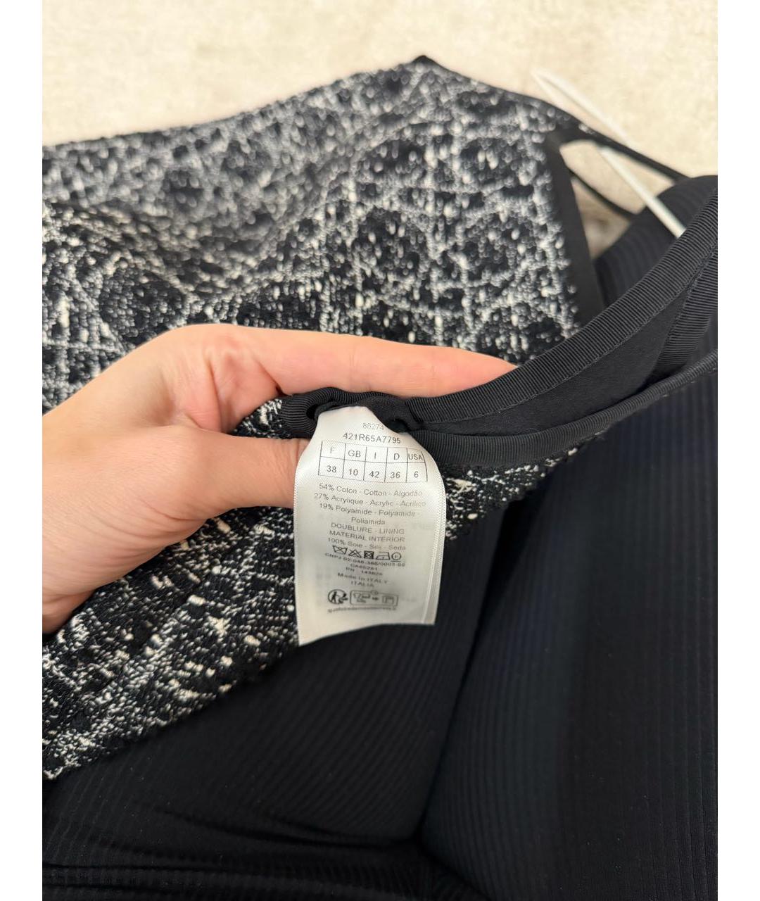 CHRISTIAN DIOR Черное деним вечернее платье, фото 3