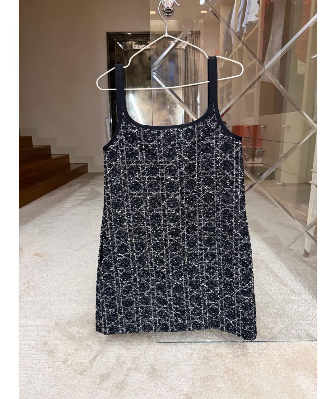 CHRISTIAN DIOR Черное деним вечернее платье, фото 2