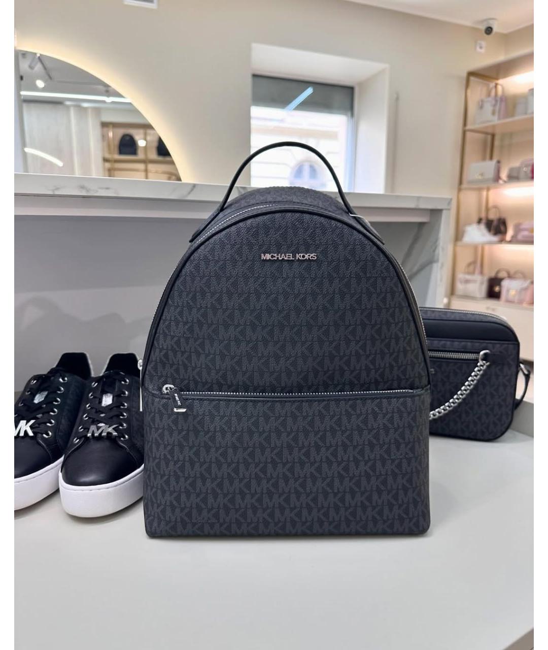 MICHAEL KORS Черный рюкзак, фото 4