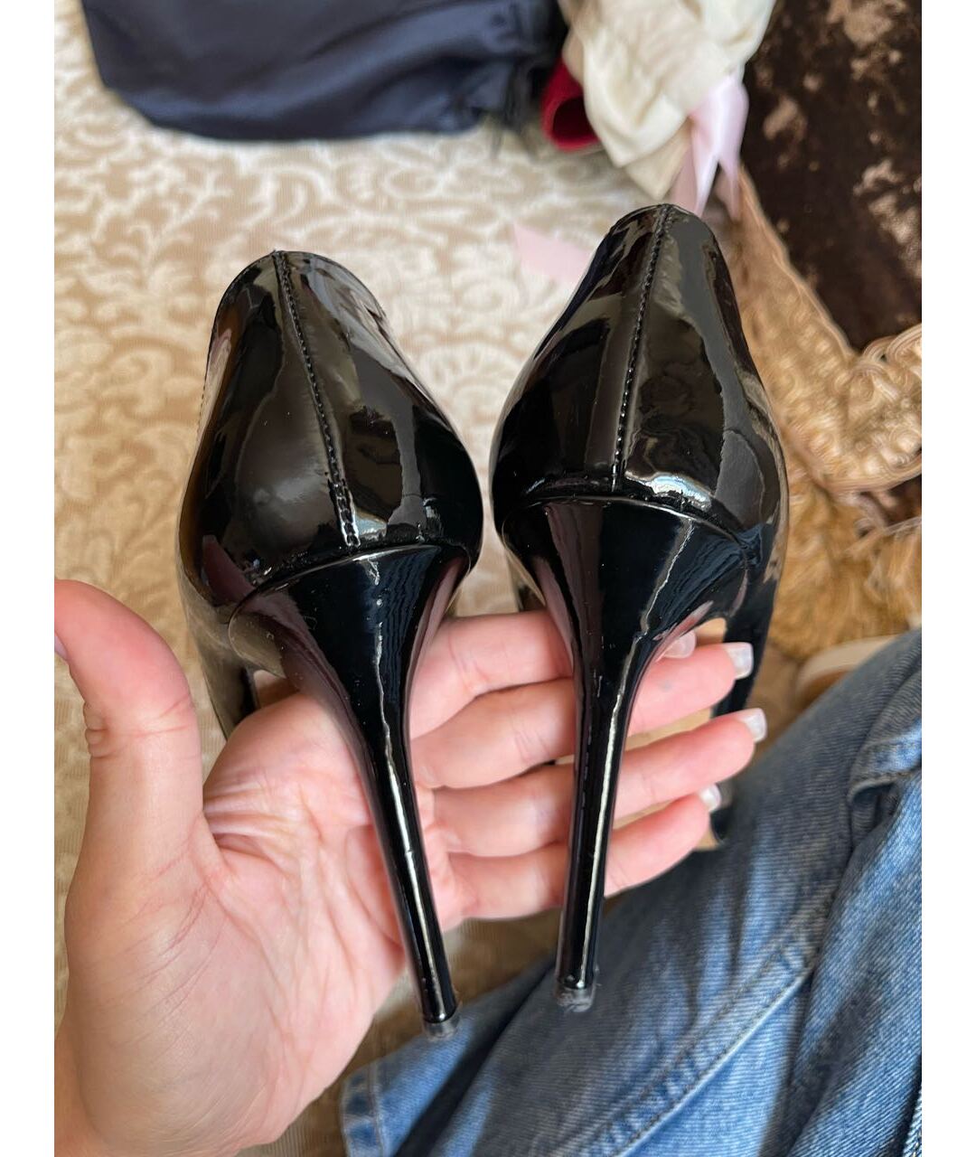 ZUHAIR MURAD Черные туфли из лакированной кожи, фото 4