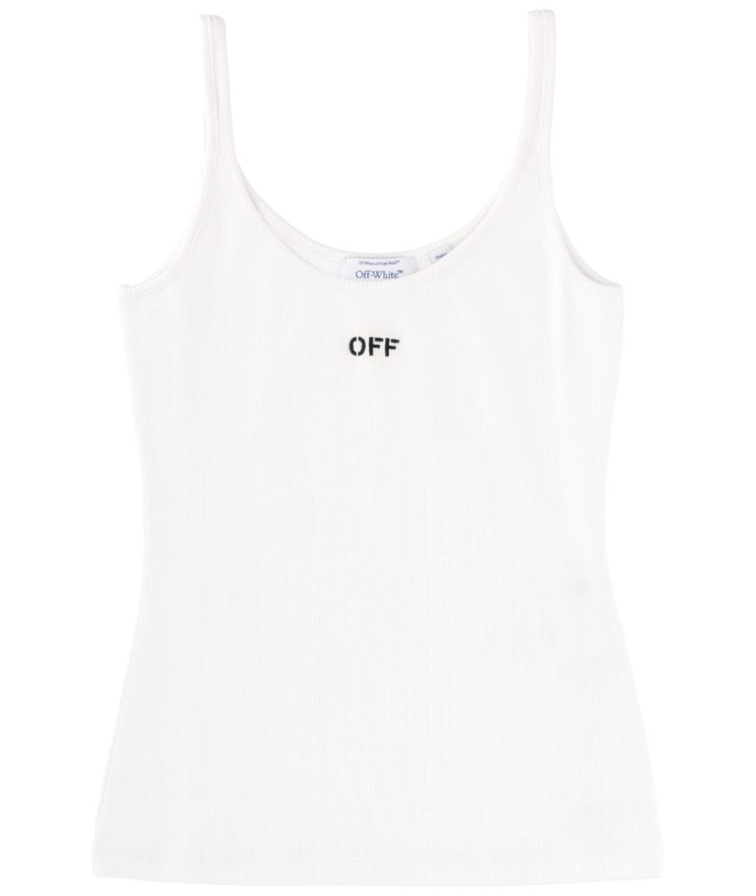 OFF-WHITE Белая хлопковая майка, фото 1