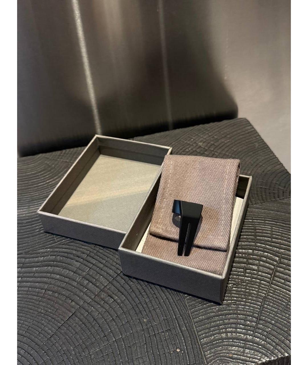 RICK OWENS Черное кольцо, фото 3