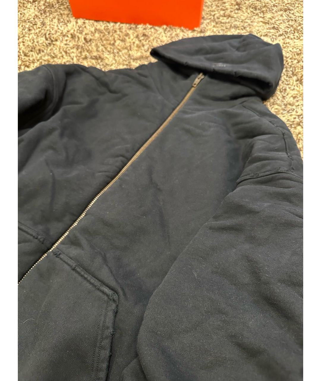 BALENCIAGA Черная хлопковая куртка, фото 2