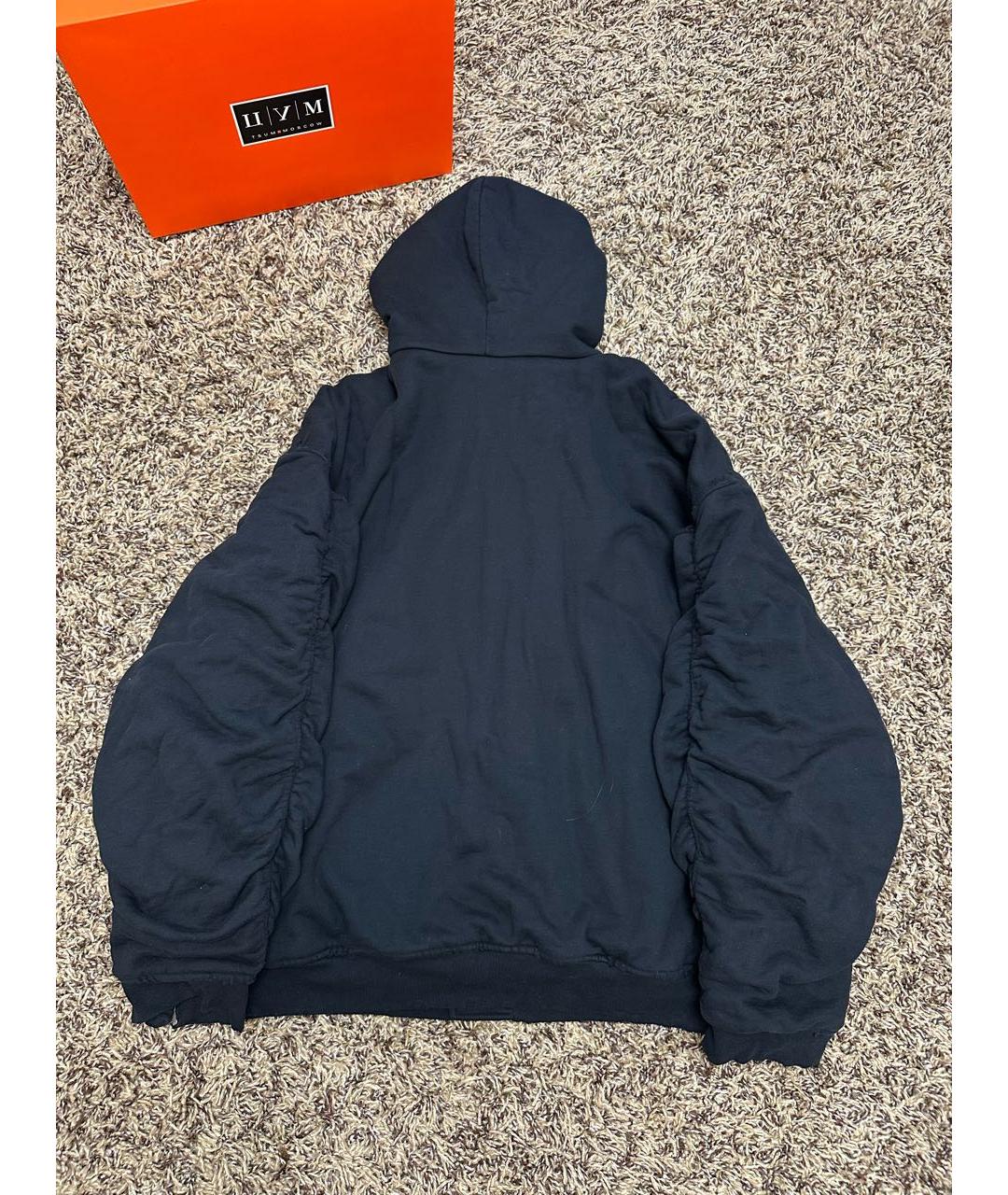 BALENCIAGA Черная хлопковая куртка, фото 3