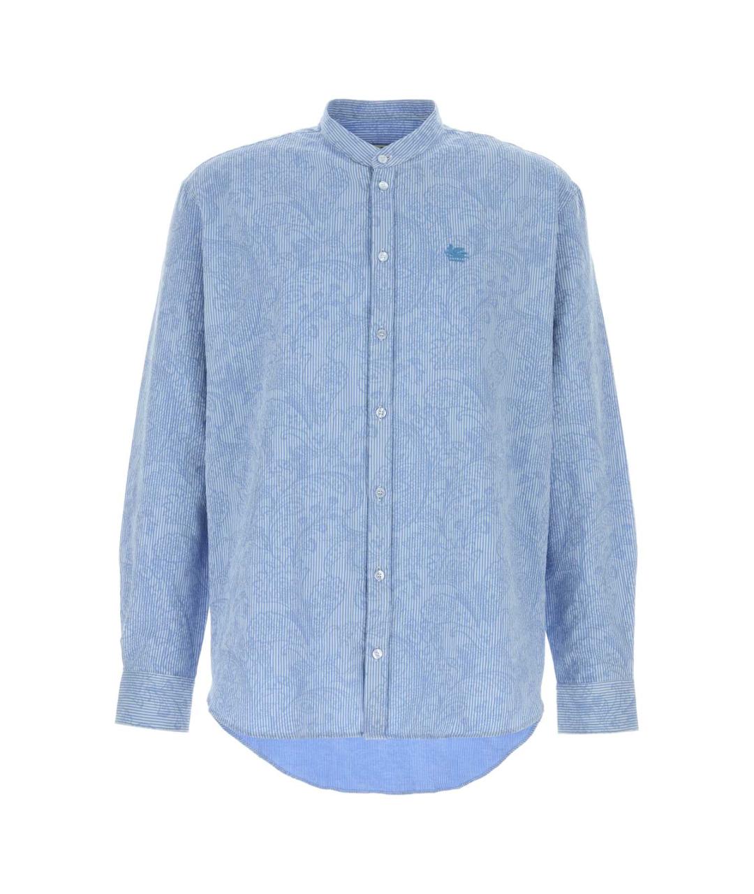 ETRO Голубая хлопковая кэжуал рубашка, фото 1