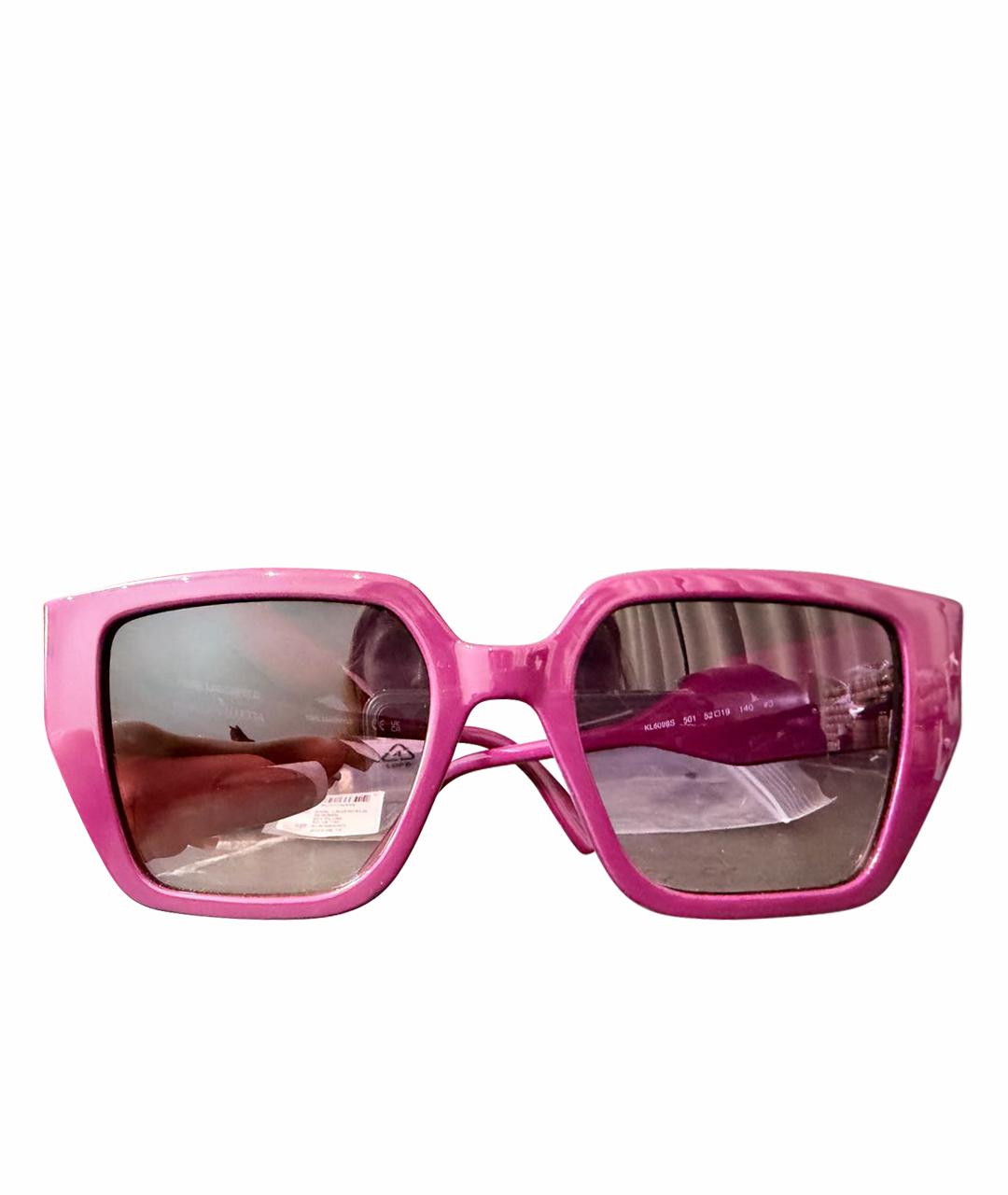 KARL LAGERFELD Фиолетовые пластиковые солнцезащитные очки, фото 1