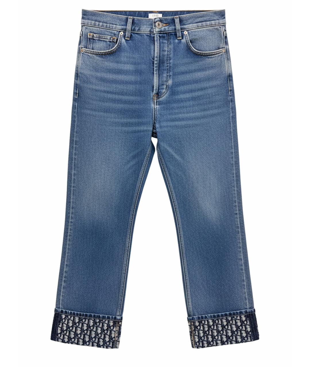 CHRISTIAN DIOR Синие прямые джинсы, фото 1