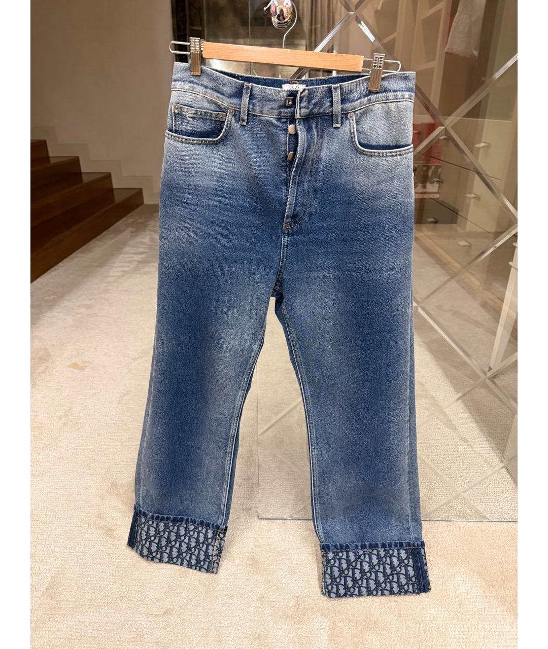 CHRISTIAN DIOR Синие прямые джинсы, фото 3