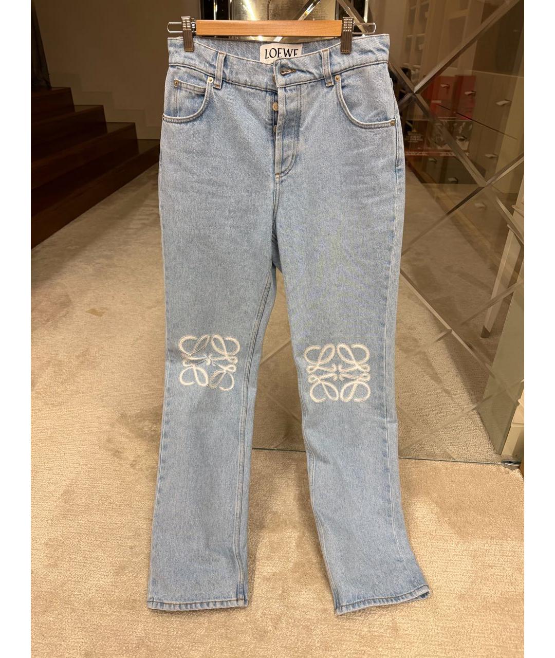 LOEWE Голубые джинсы слим, фото 5