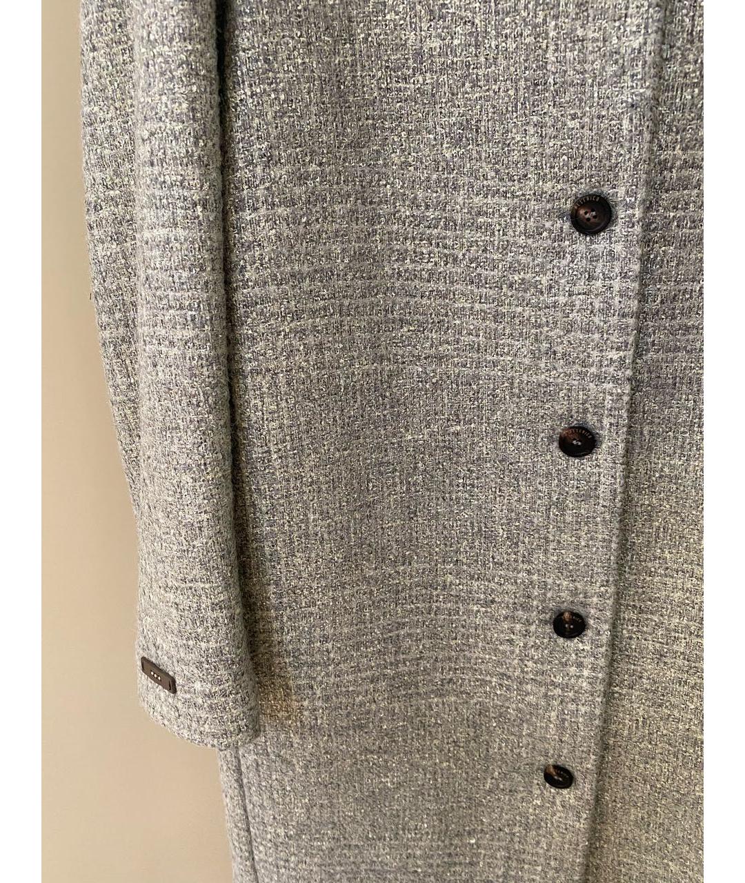 PESERICO Серое шерстяное пальто, фото 5