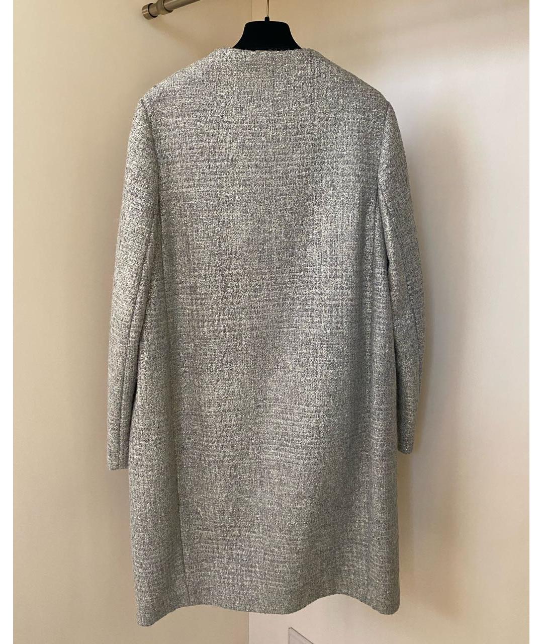 PESERICO Серое шерстяное пальто, фото 6