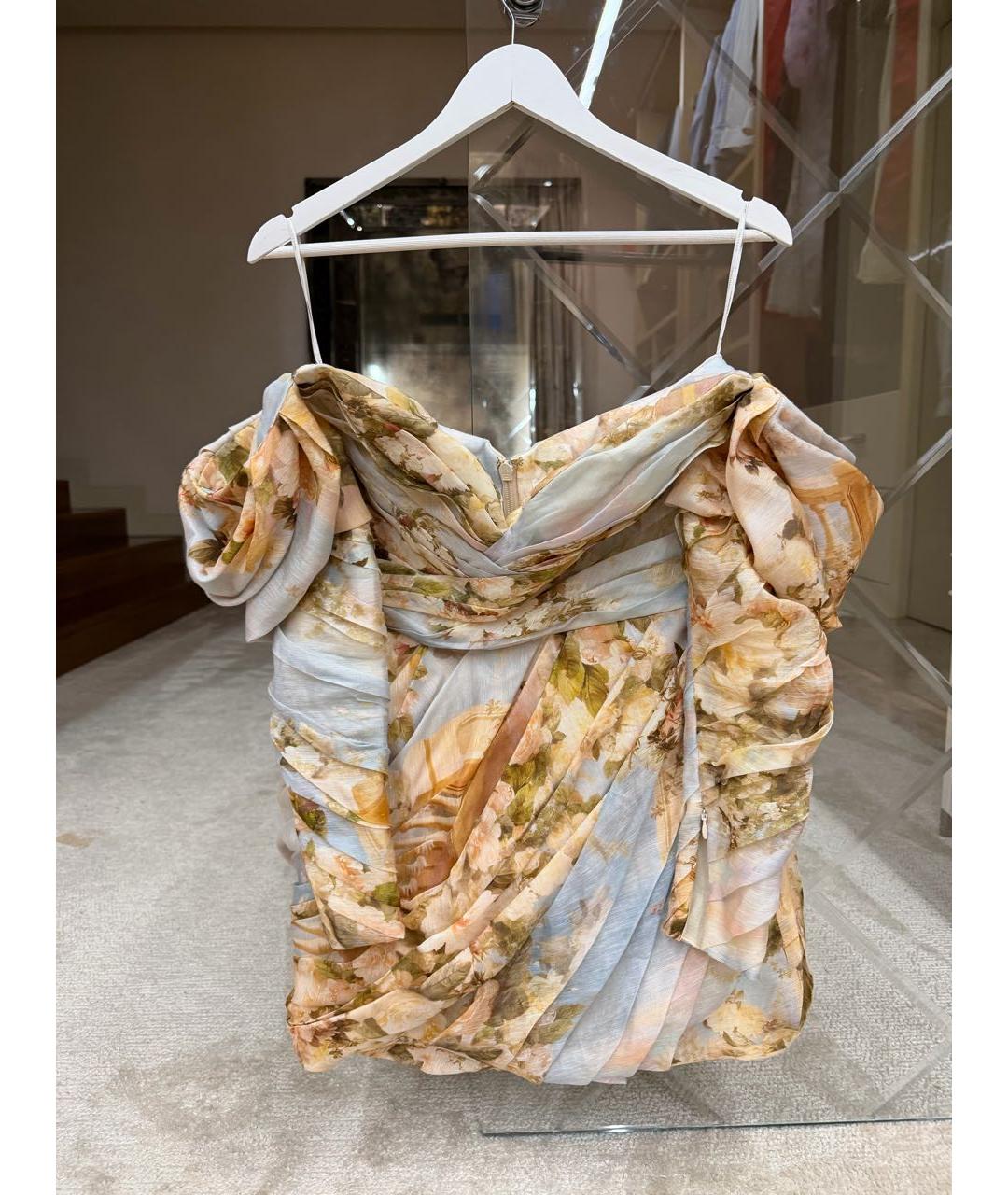 ZIMMERMANN Бежевое коктейльное платье, фото 4