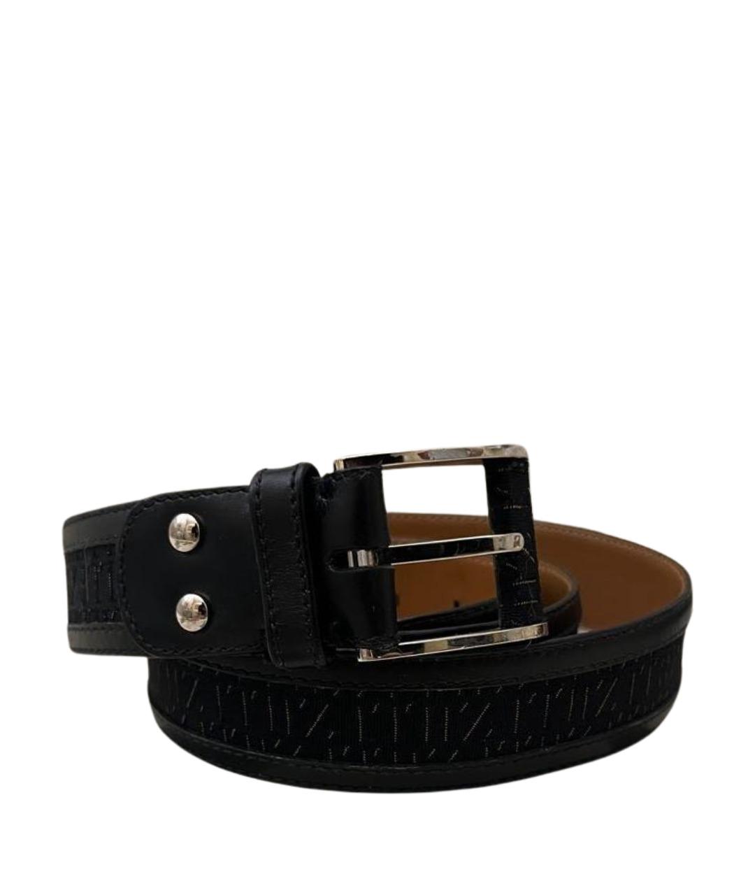 ZILLI Черный кожаный ремень, фото 1