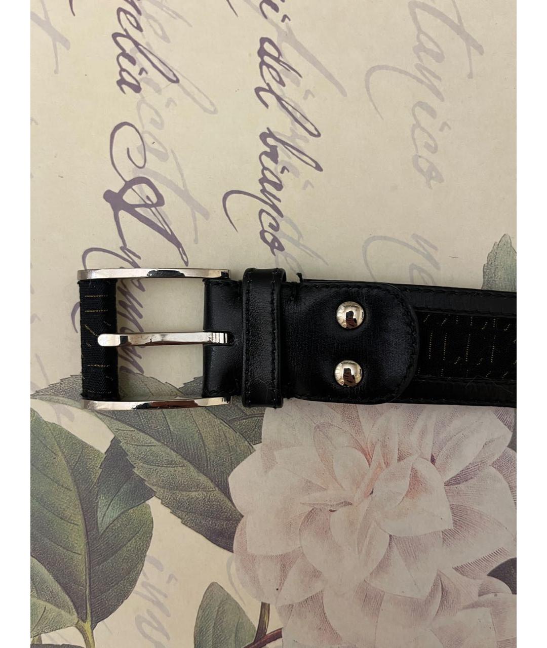 ZILLI Черный кожаный ремень, фото 2