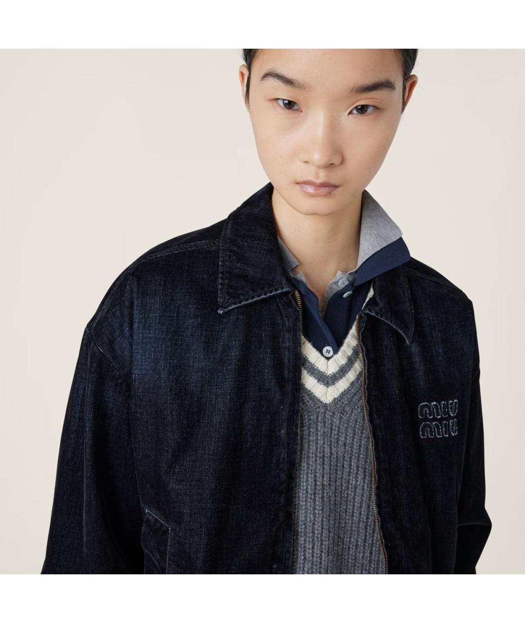 MIU MIU Черная хлопковая куртка, фото 7