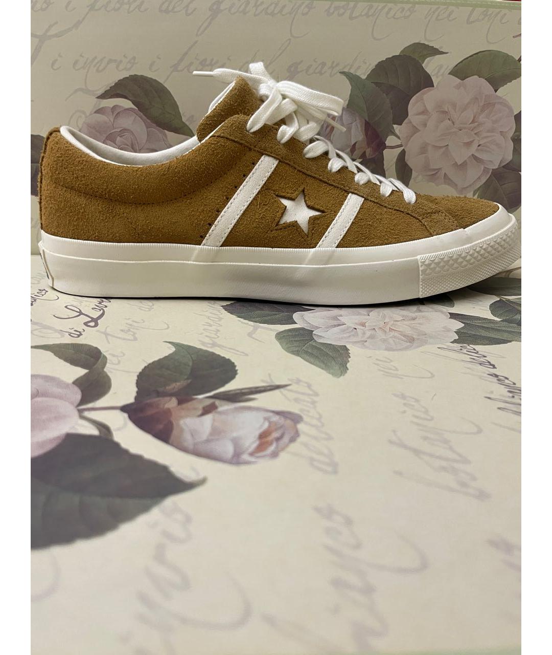 CONVERSE Хаки замшевые низкие кроссовки / кеды, фото 5