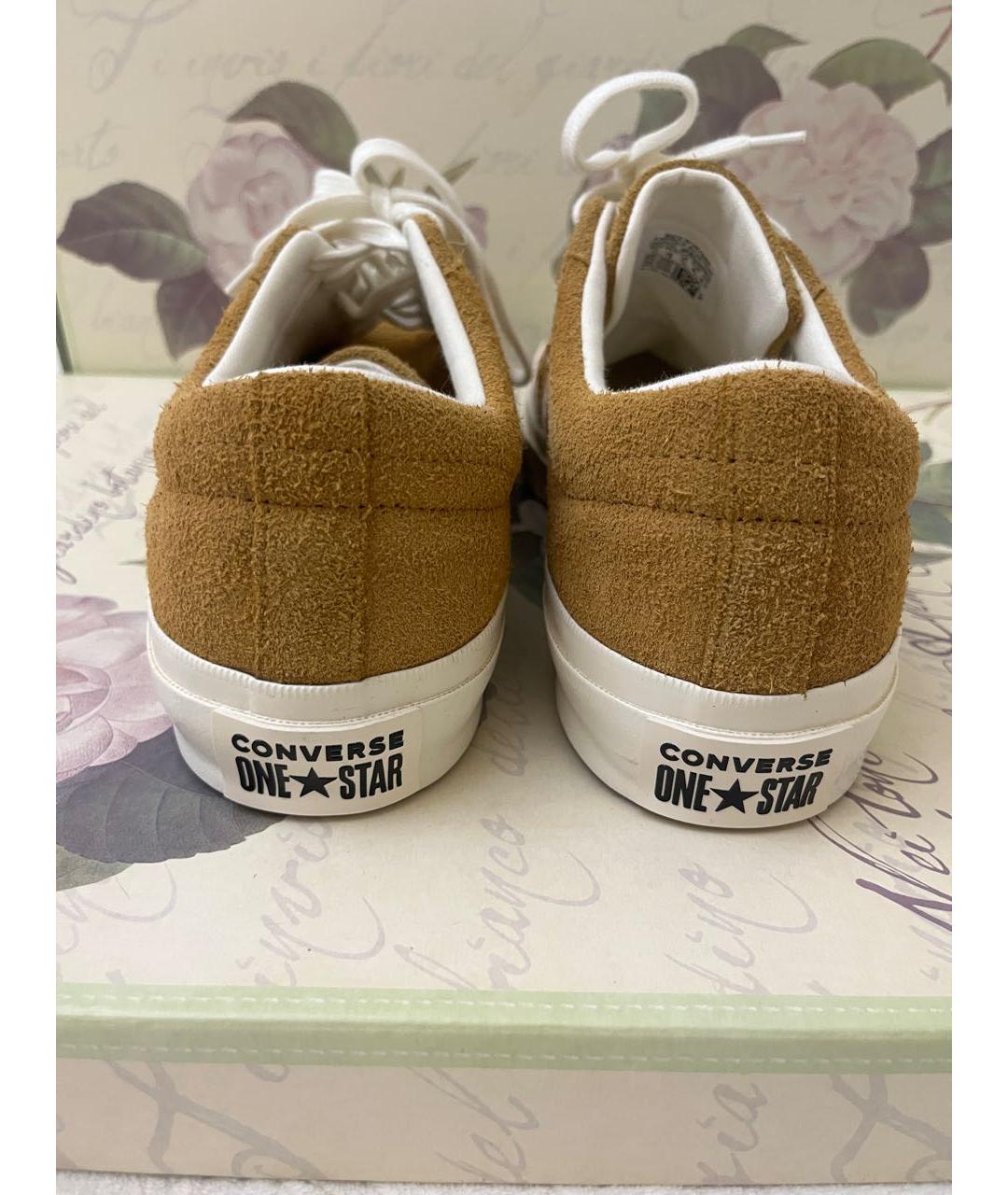 CONVERSE Хаки замшевые низкие кроссовки / кеды, фото 4