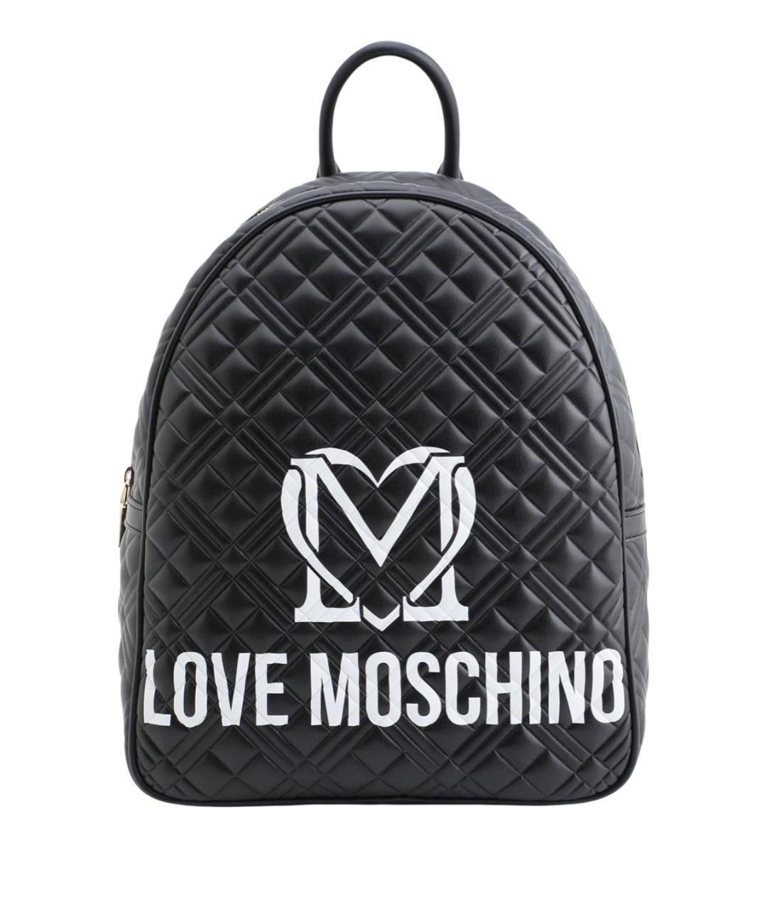 LOVE MOSCHINO Черный рюкзак из искусственной кожи, фото 1