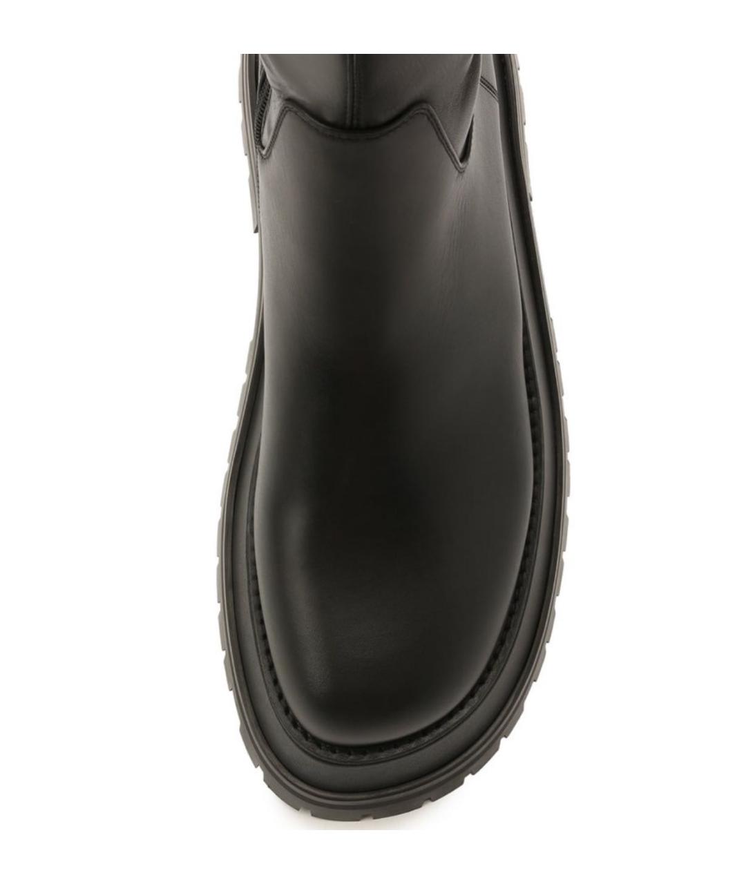 BURBERRY Черные кожаные ботинки, фото 2