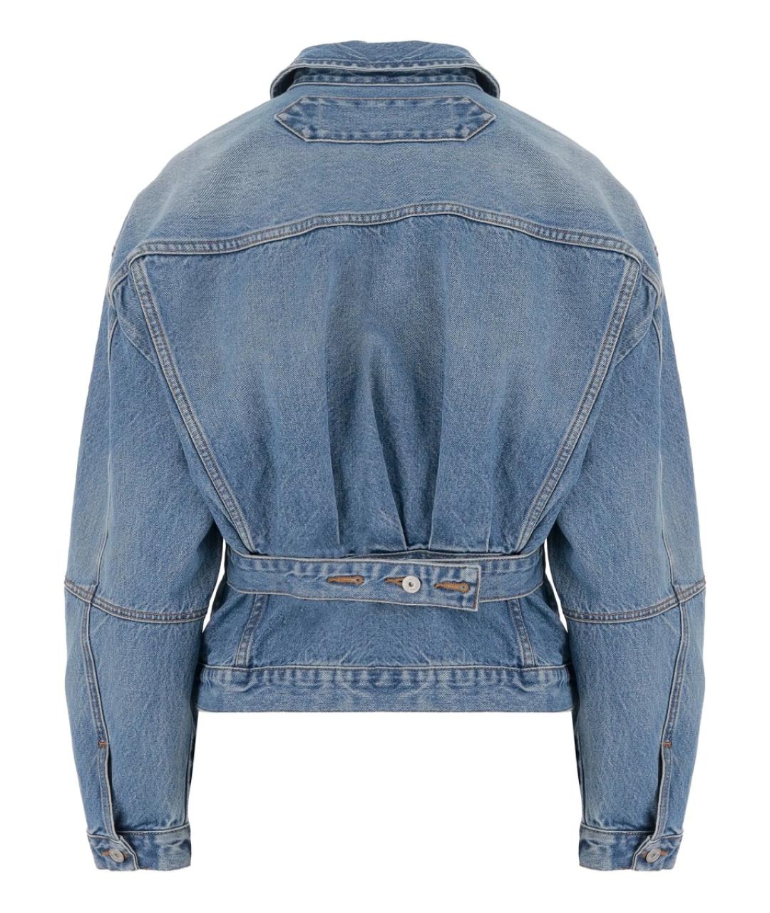 JACQUEMUS Голубая хлопковая куртка, фото 3