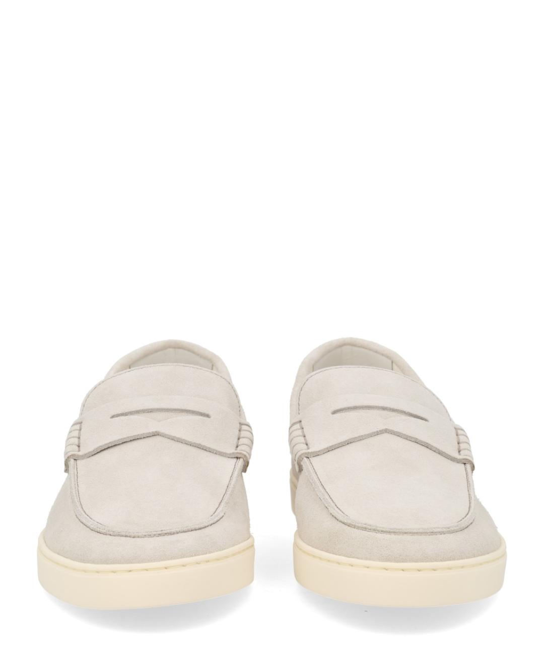 BRUNELLO CUCINELLI Серые замшевые лоферы, фото 3