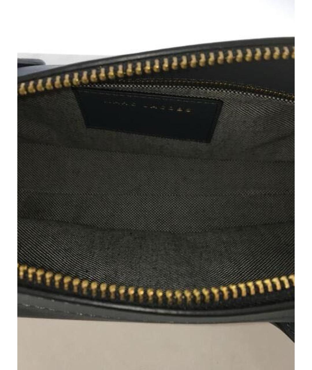 MARC JACOBS Черная кожаная сумка с короткими ручками, фото 6