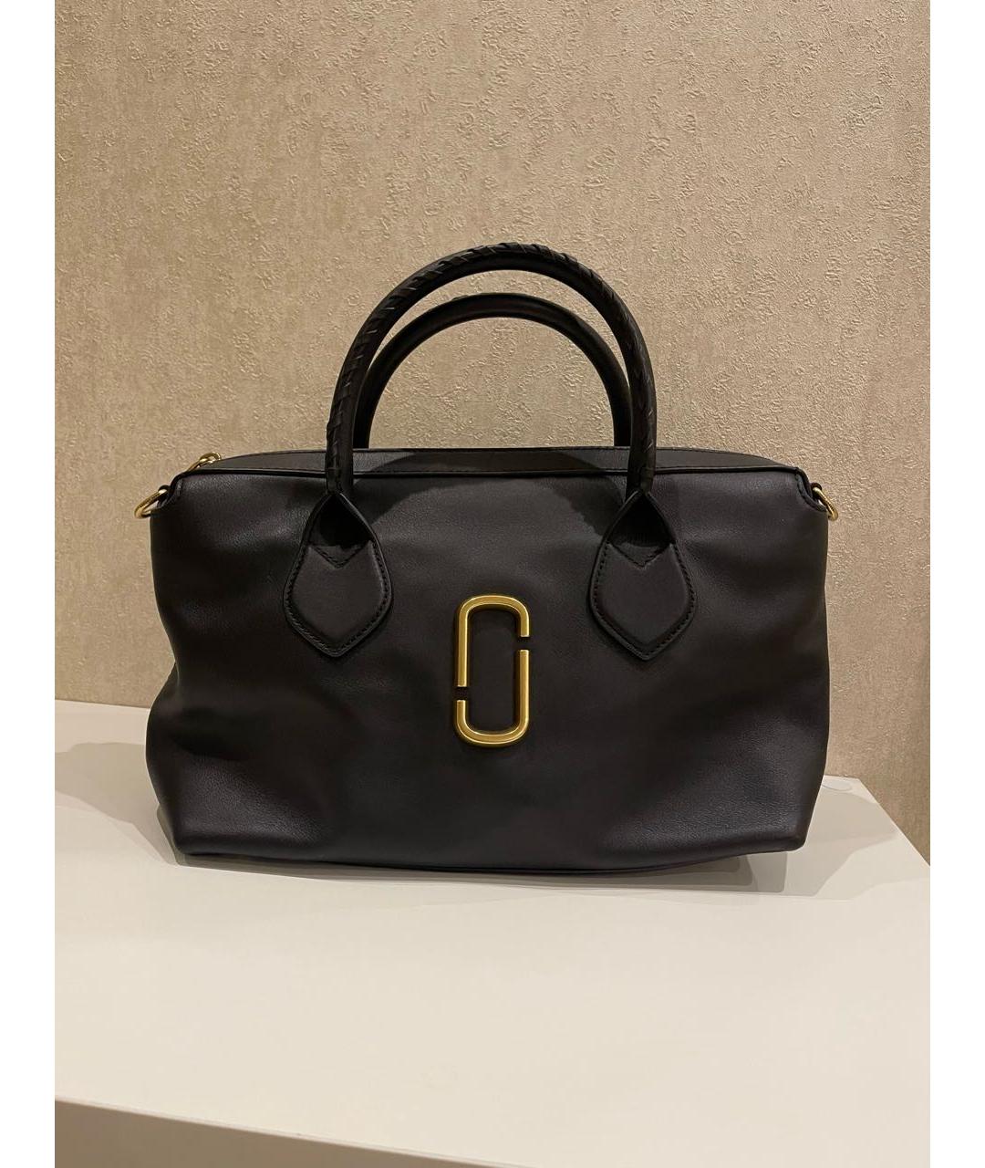 MARC JACOBS Черная кожаная сумка с короткими ручками, фото 9