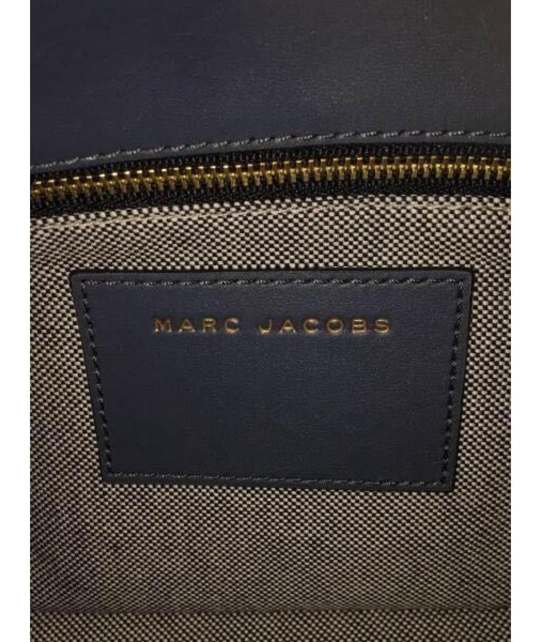 MARC JACOBS Черная кожаная сумка с короткими ручками, фото 5