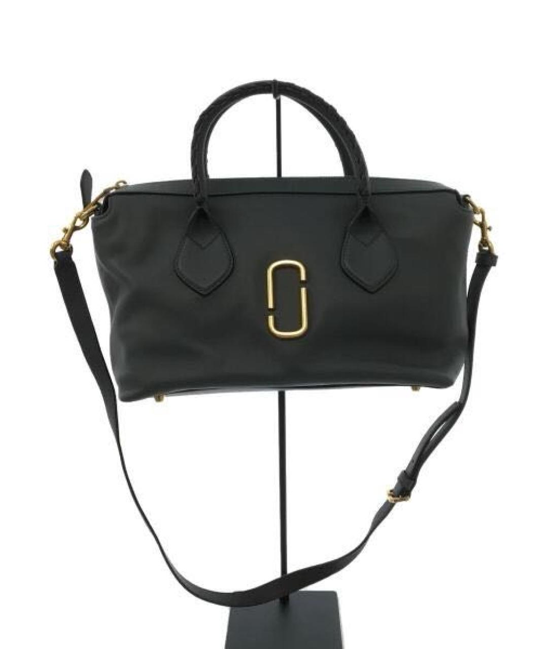 MARC JACOBS Черная кожаная сумка с короткими ручками, фото 8