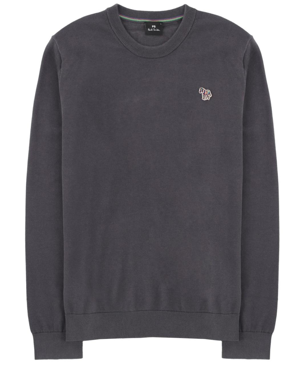 PS BY PAUL SMITH Серый хлопковый джемпер / свитер, фото 1
