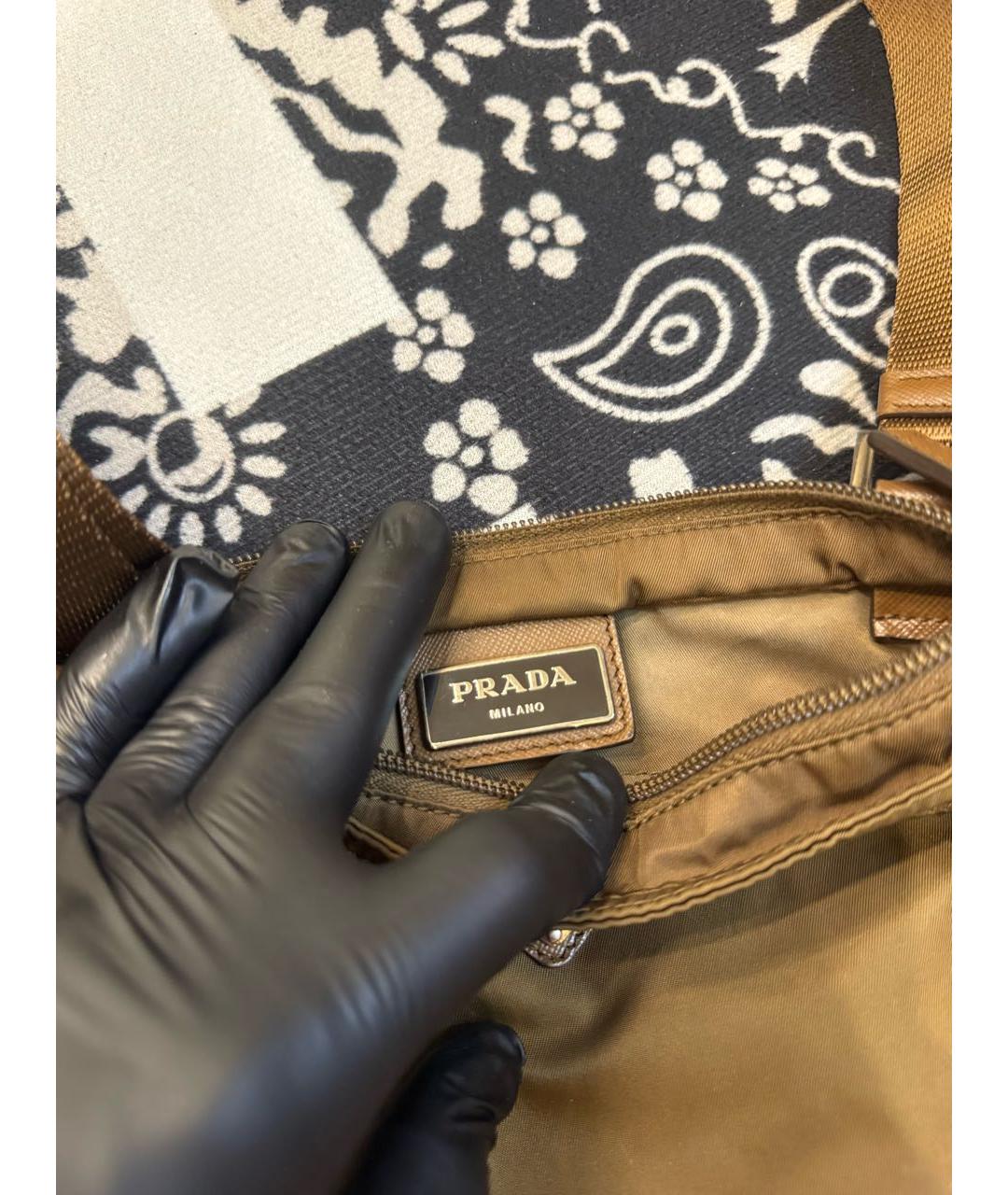 PRADA Коричневая сумка на плечо, фото 3