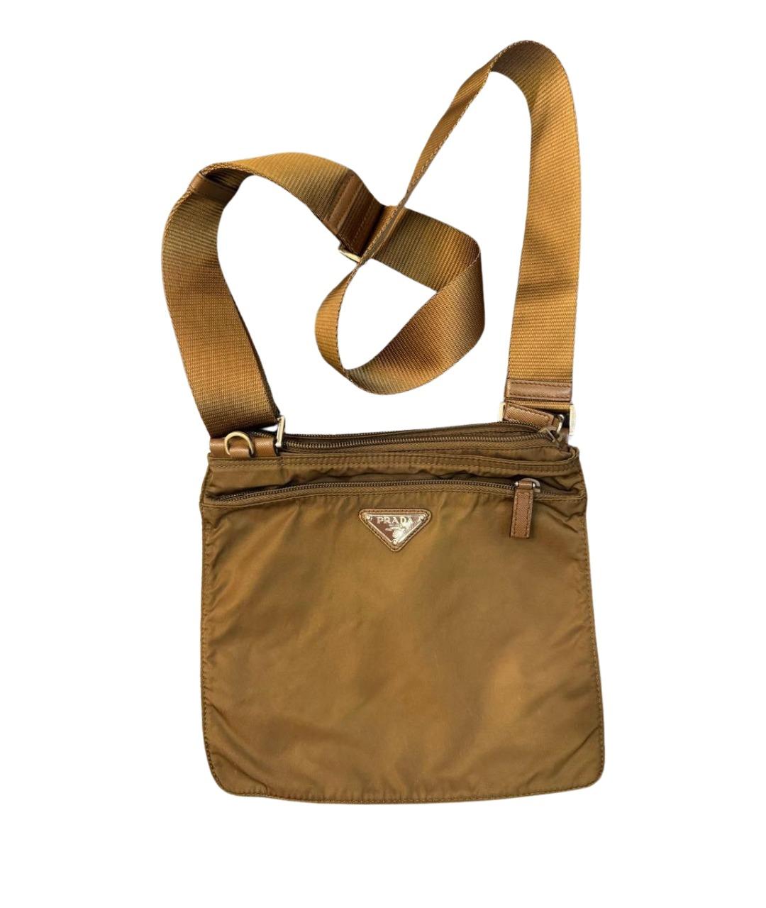 PRADA Коричневая сумка на плечо, фото 1