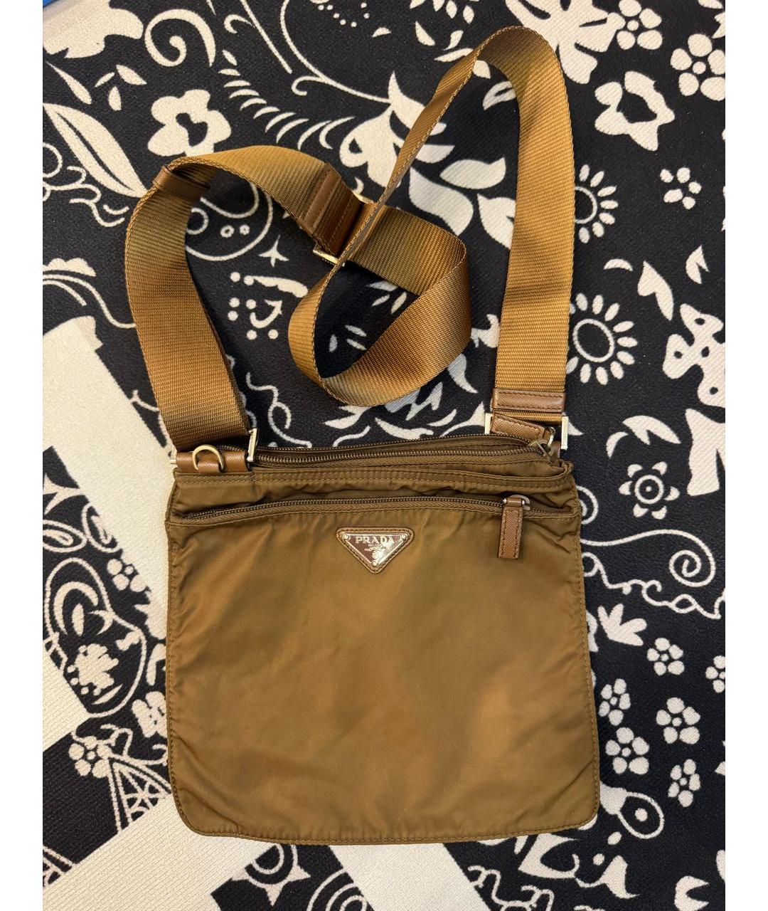 PRADA Коричневая сумка на плечо, фото 4