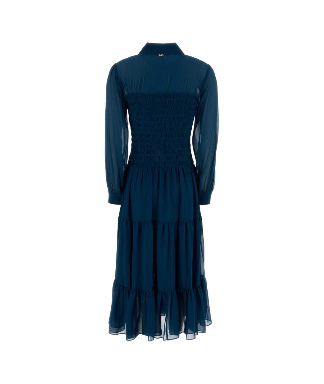 MICHAEL KORS Синее полиэстеровое повседневное платье, фото 2