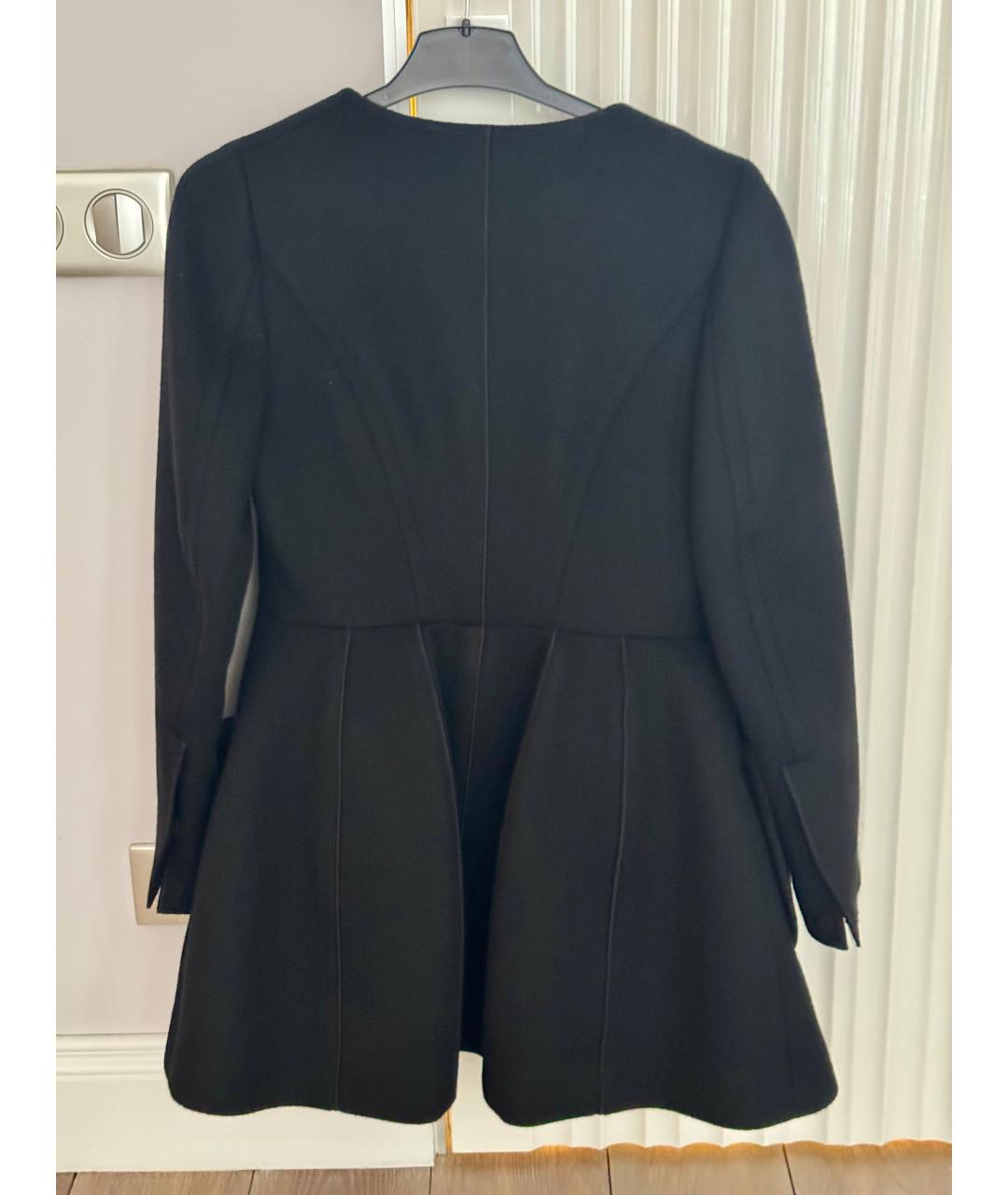 ULYANA SERGEENKO Черное шерстяное пальто, фото 2