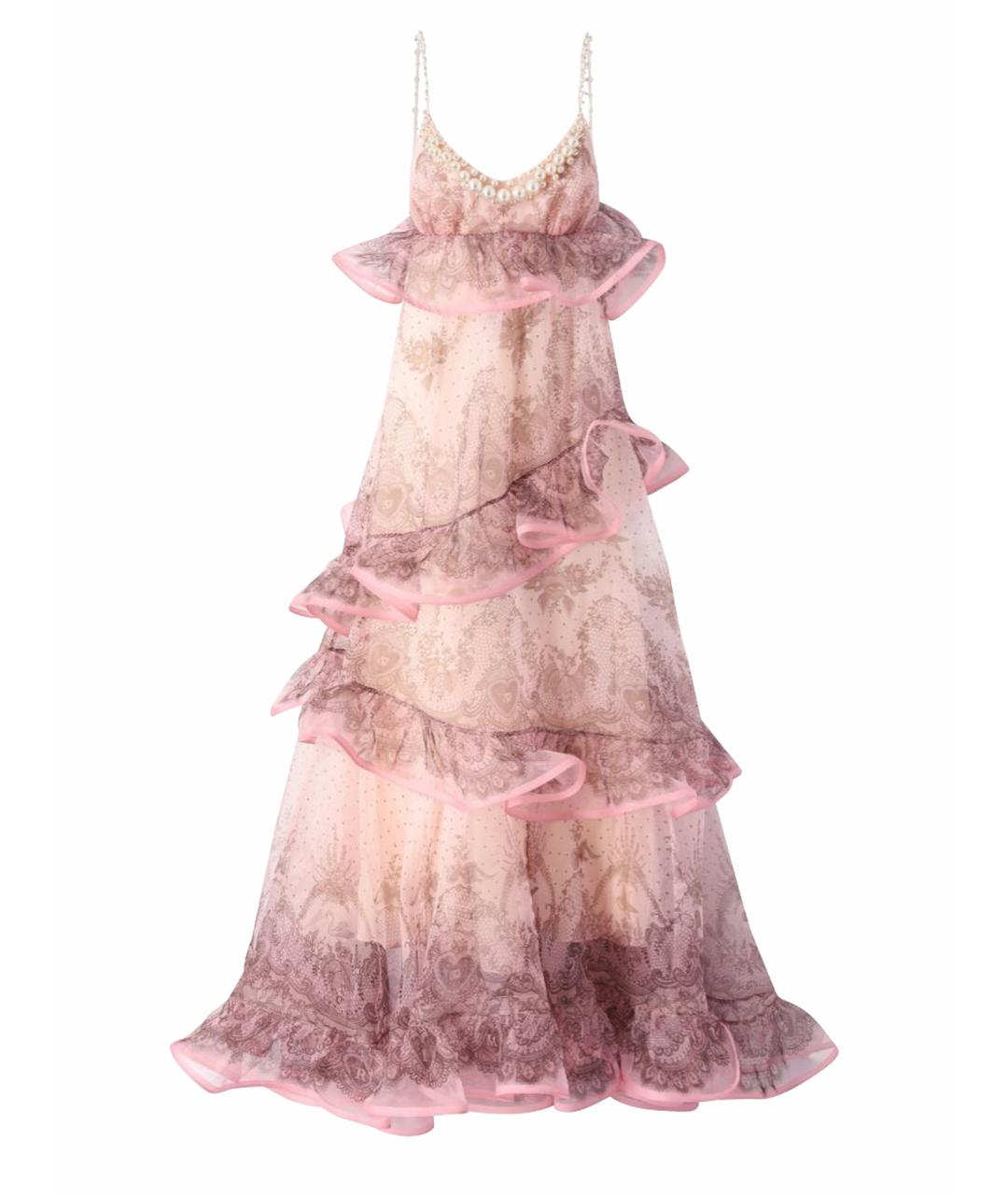 ZIMMERMANN Розовое коктейльное платье, фото 1