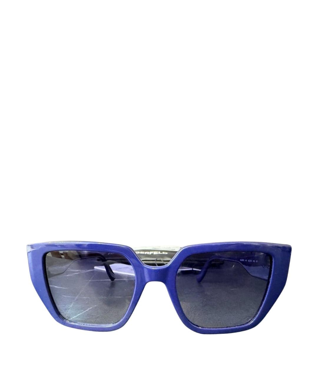 KARL LAGERFELD Синие пластиковые солнцезащитные очки, фото 1