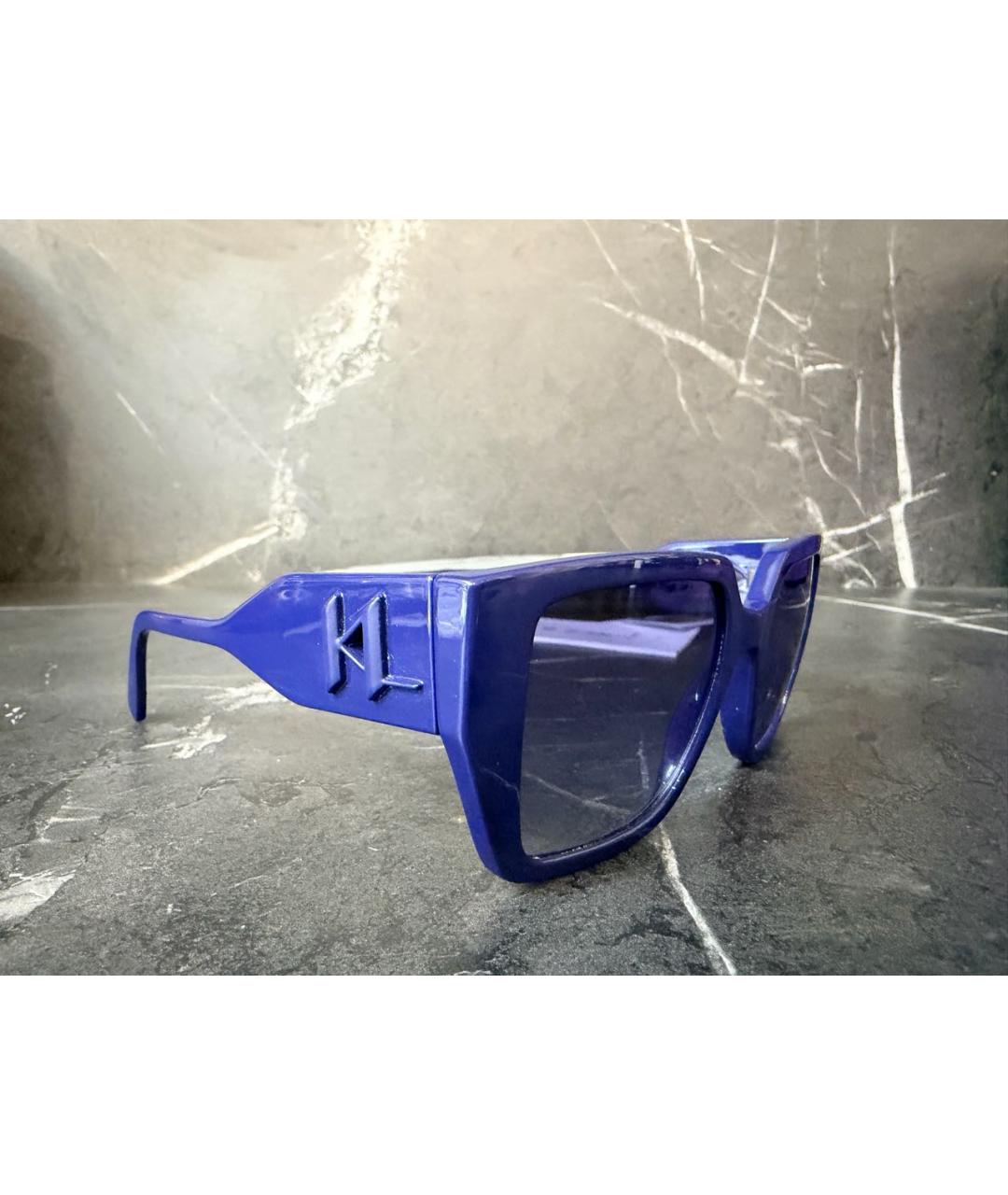 KARL LAGERFELD Синие пластиковые солнцезащитные очки, фото 2