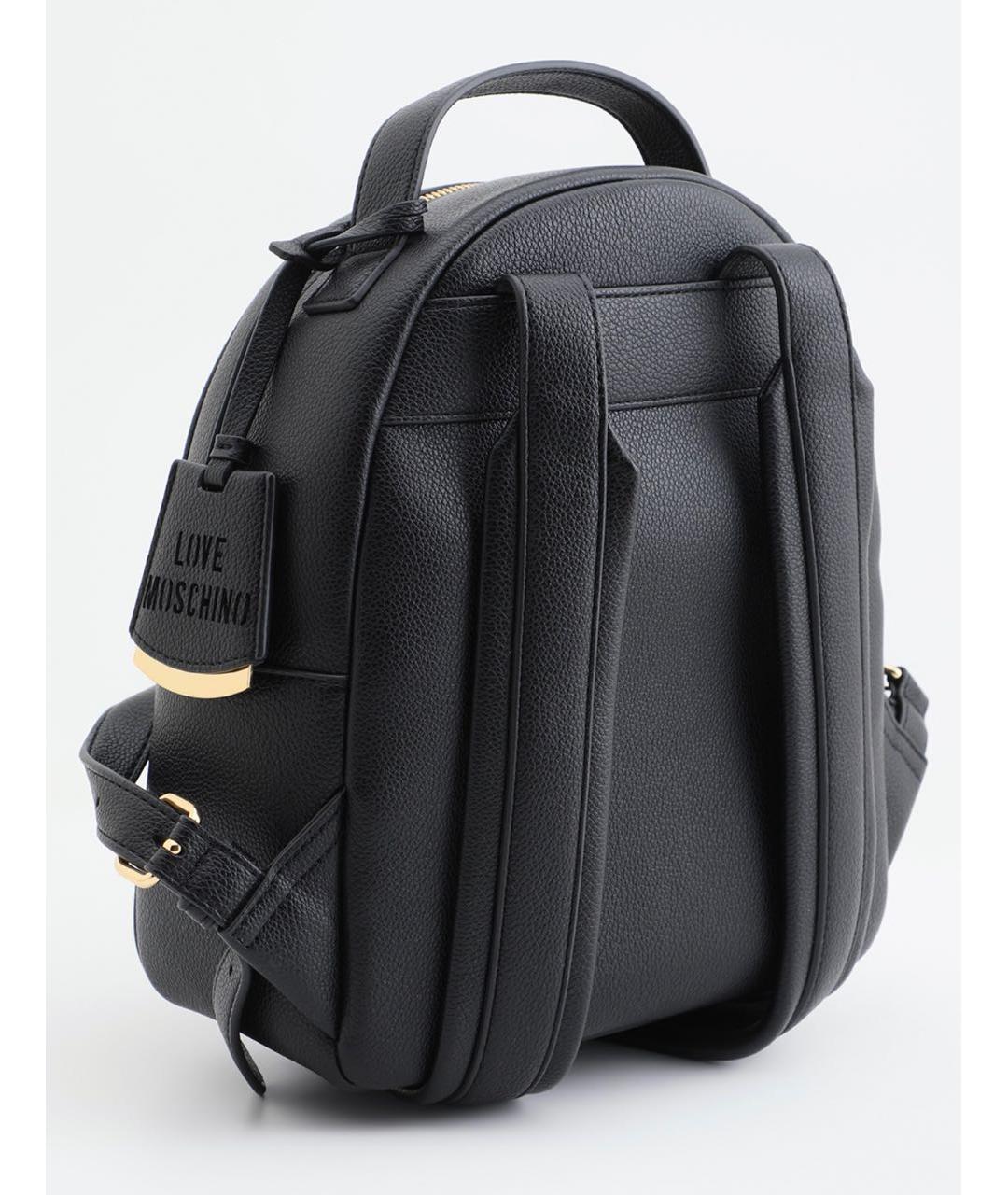 LOVE MOSCHINO Черный рюкзак из искусственной кожи, фото 2