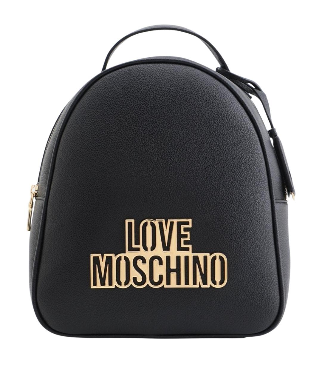 LOVE MOSCHINO Черный рюкзак из искусственной кожи, фото 1