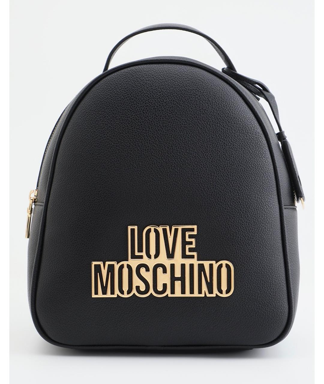 LOVE MOSCHINO Черный рюкзак из искусственной кожи, фото 5