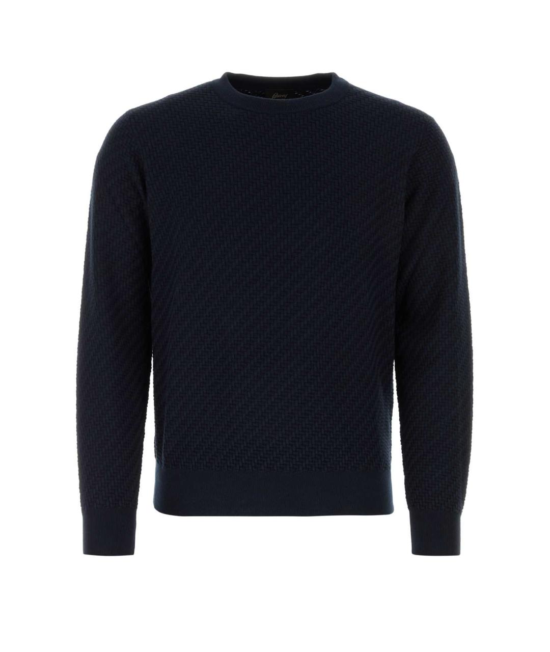 BRIONI Синий хлопковый джемпер / свитер, фото 1