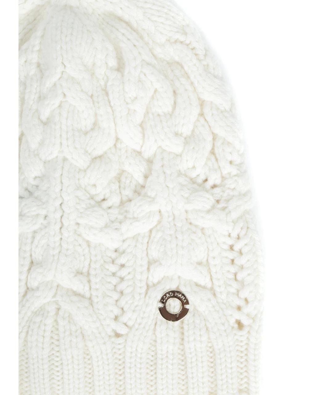 LORO PIANA Бежевая шерстяная шапка, фото 3