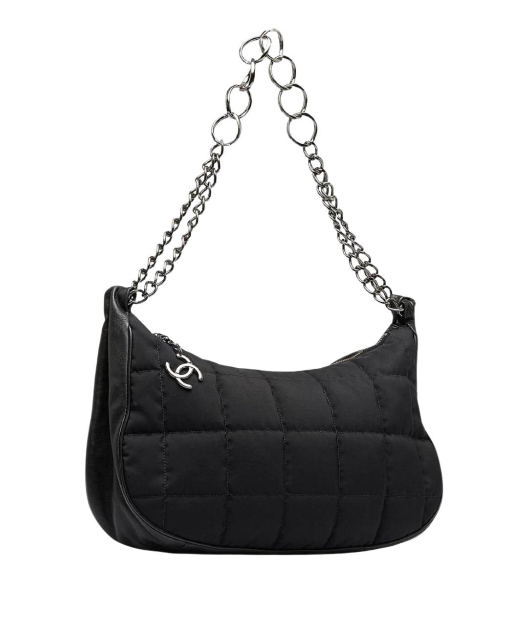 CHANEL Черная тканевая сумка через плечо, фото 1