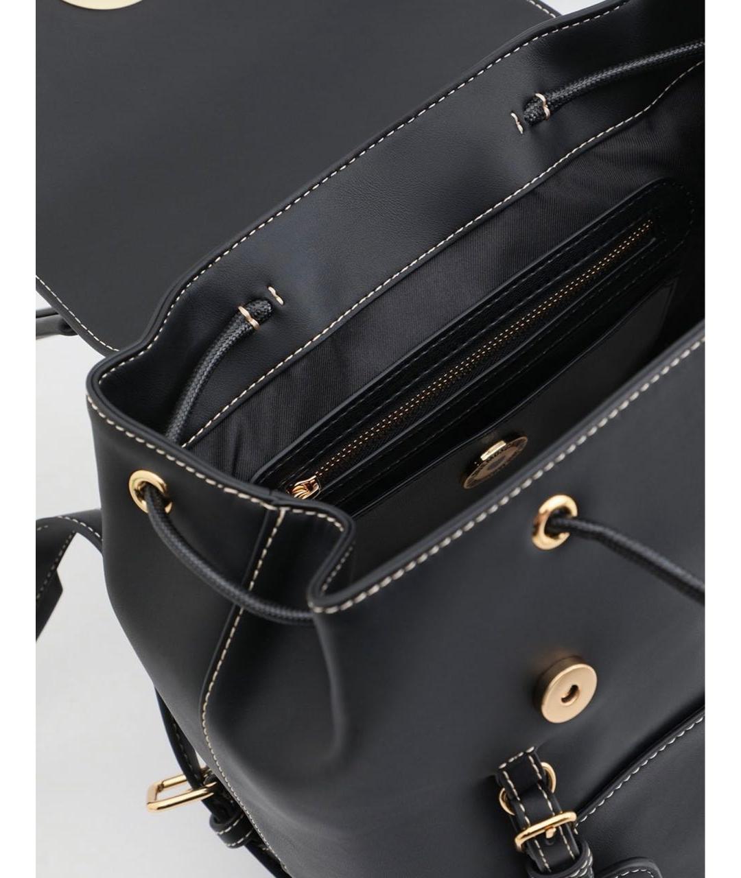 LOVE MOSCHINO Черный рюкзак из искусственной кожи, фото 3