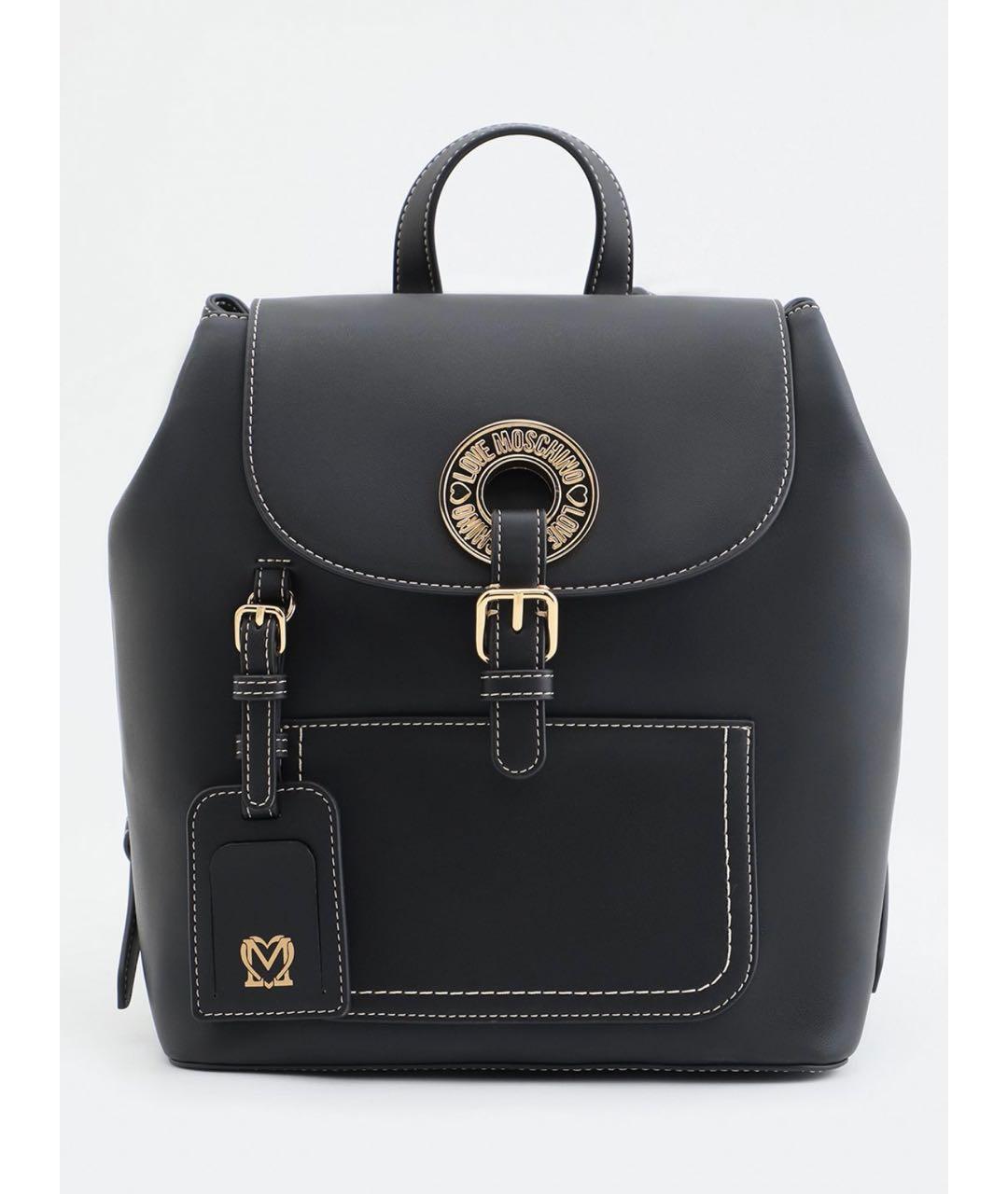 LOVE MOSCHINO Черный рюкзак из искусственной кожи, фото 6