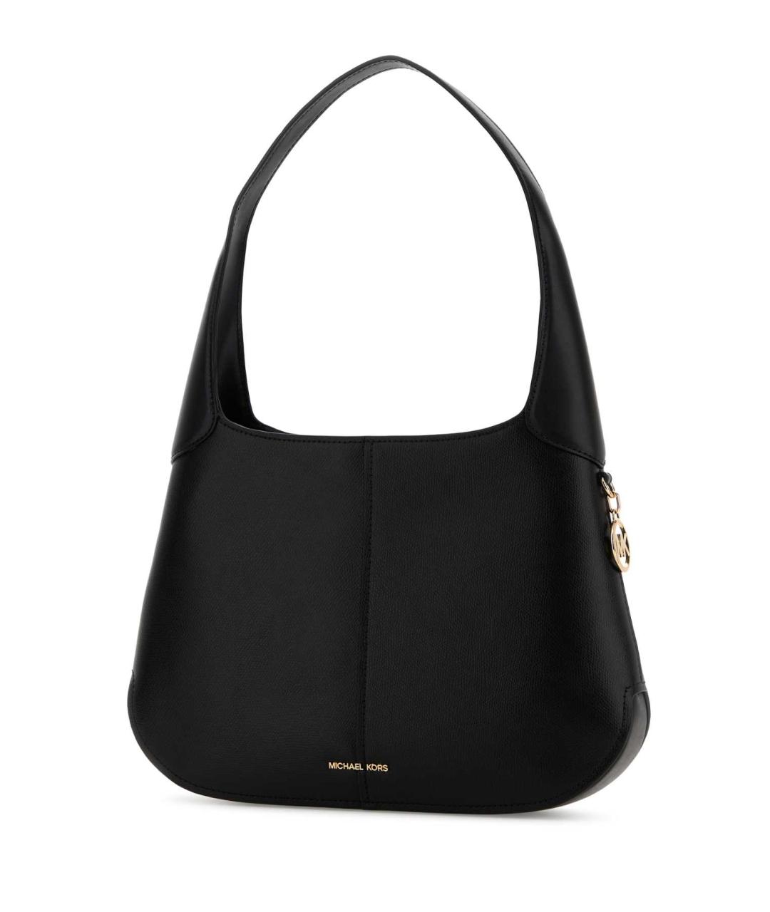 MICHAEL KORS Черная кожаная сумка через плечо, фото 2