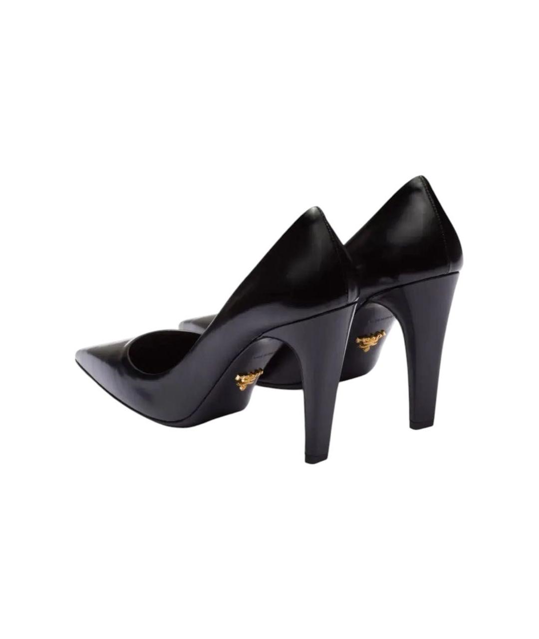 PRADA Черные кожаные туфли, фото 3