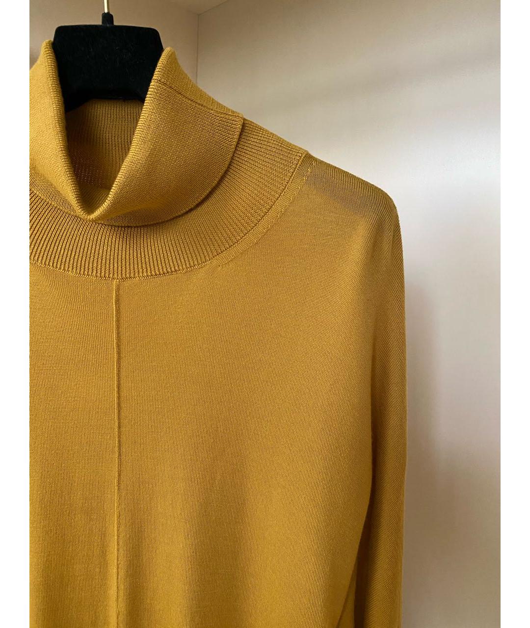 PESERICO Горчичная шерстяная водолазка, фото 6