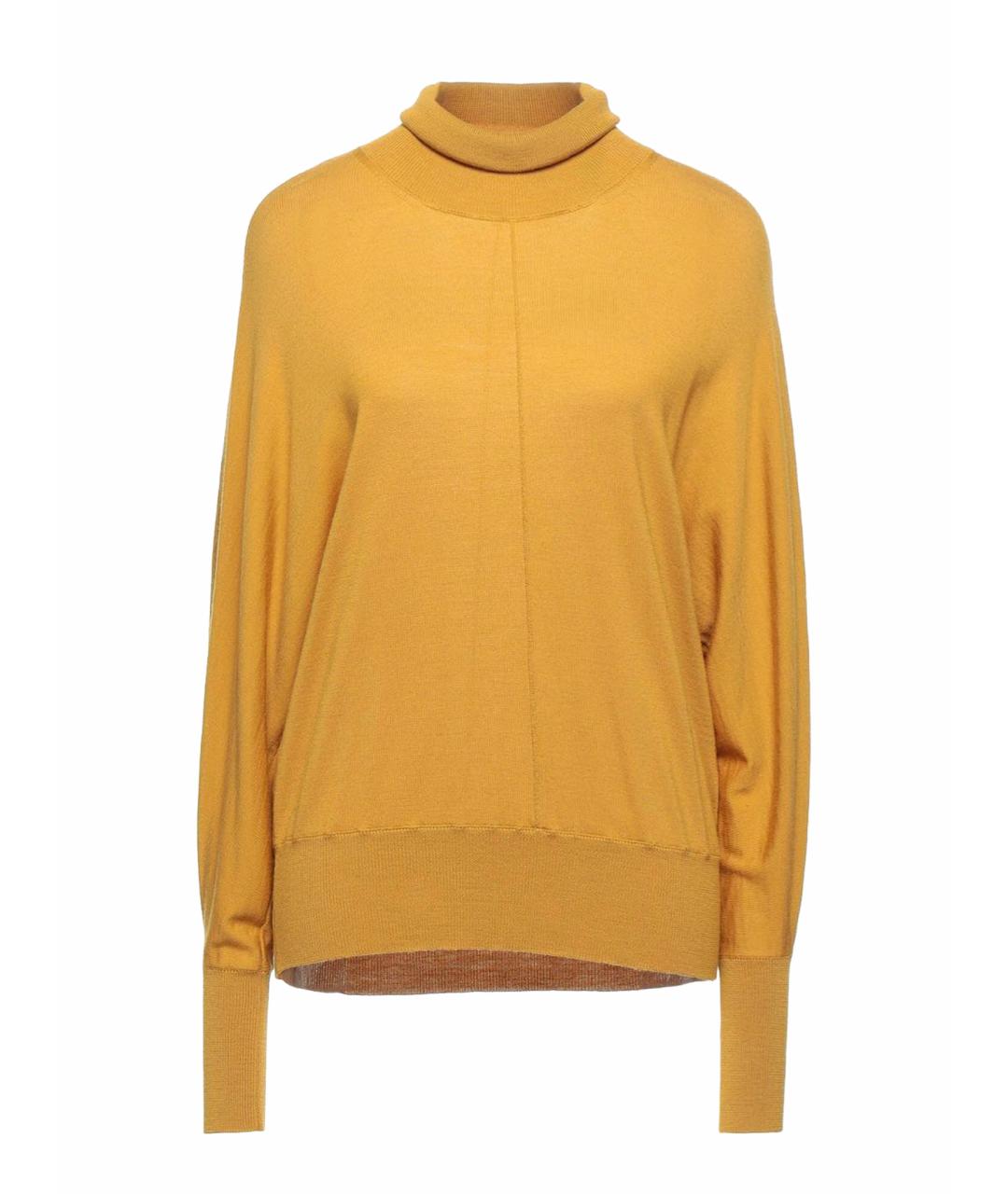 PESERICO Горчичная шерстяная водолазка, фото 1